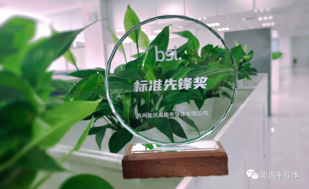 新聞快訊丨能訊半導體榮獲“BSI標準先鋒獎”